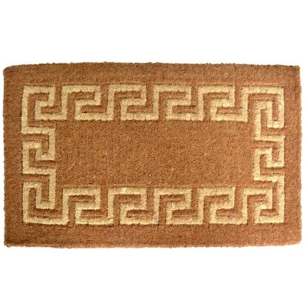 Imports Decor Inc Imports Decor 680TCM-L 1.5"H x 39"W x 24"D Greek Key Coir Doormat 680TCM-L